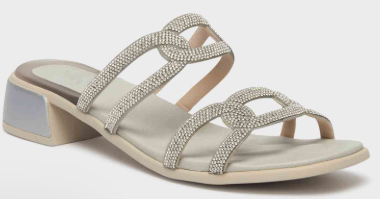 CALZATURA LIPARI MICROFIBRE+STRASS W SILVER 38 - farmaidea24.com