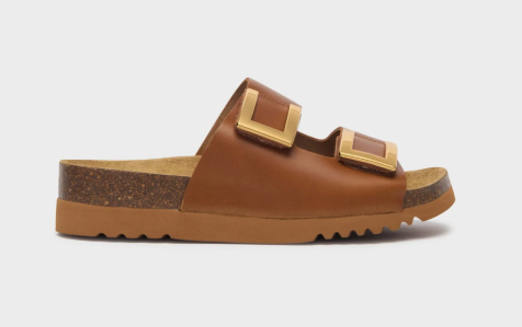 CALZATURA MONTEREY 2 STRAPS VINTAGE LEATHER BIS W COGNAC 40 - farmaidea24.com