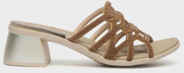 CALZATURA NISIDA MICROFIBRE+STRASS BIS W GOLD 36 - farmaidea24.com