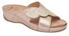 CALZATURA NIVES CROSS SYNTHETIC LAM+PRINTED SUEDE W PLATINUM 36 - farmaidea24.com