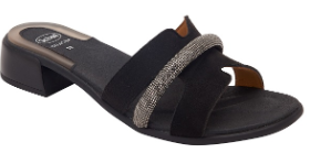CALZATURA PANTELLERIA MICROFIBRE+STRASS W BLACK 37 - farmaidea24.com