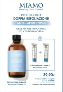 MIAMO 2025 COFANETTO PROTOCOLLO ANTI IMPERFEZIONI SALICYLIC ACID EXFOLIATOR 2% PF + RENEWAL PEEL 5 ML 2 PEZZI - farmaidea24.com
