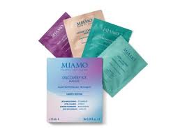 MIAMO DISCOVERY BOX 1 LONGEVITY PLUS INTENSE NOURISHING MASQUE 10 ML + 1 ANTI GLYCOXIDANT MASQUE 10 ML + 1 ULTRA CALMING MASQUE 10 ML + 1 ULTRA BRIGHTENING MASQUE 10 ML - farmaidea24.com