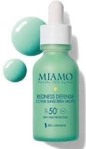 MIAMO SKIN CONCERNS REDNESS DEFENSE COVER SUNSCREEN DROPS 30 ML - farmaidea24.com