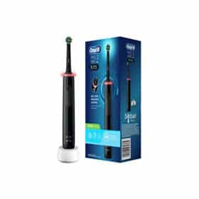 ORALB PRO 3 BLACK SPAZZOLINO ELETTRICO + 2 REFILL - farmaidea24.com