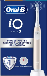 ORALB POWER SPAZZOLINO ELETTRICO IO2 SERIES CALM PINK + TRAVEL CASE - farmaidea24.com