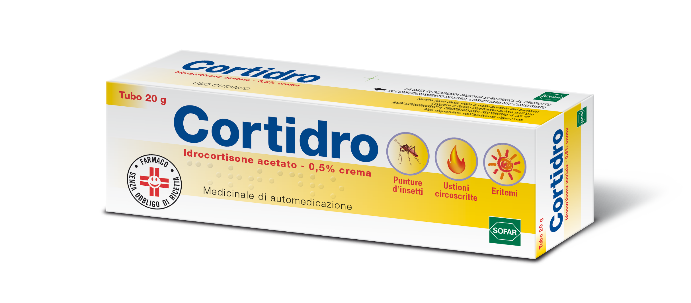 CORTIDRO*CREMA 20G 0,5% - farmaidea24.com