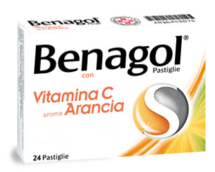 BENAGOL VIT C*24PAST ARANCIA - farmaidea24.com