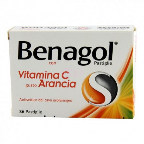 BENAGOL VIT C*36PAST ARANCIA - farmaidea24.com