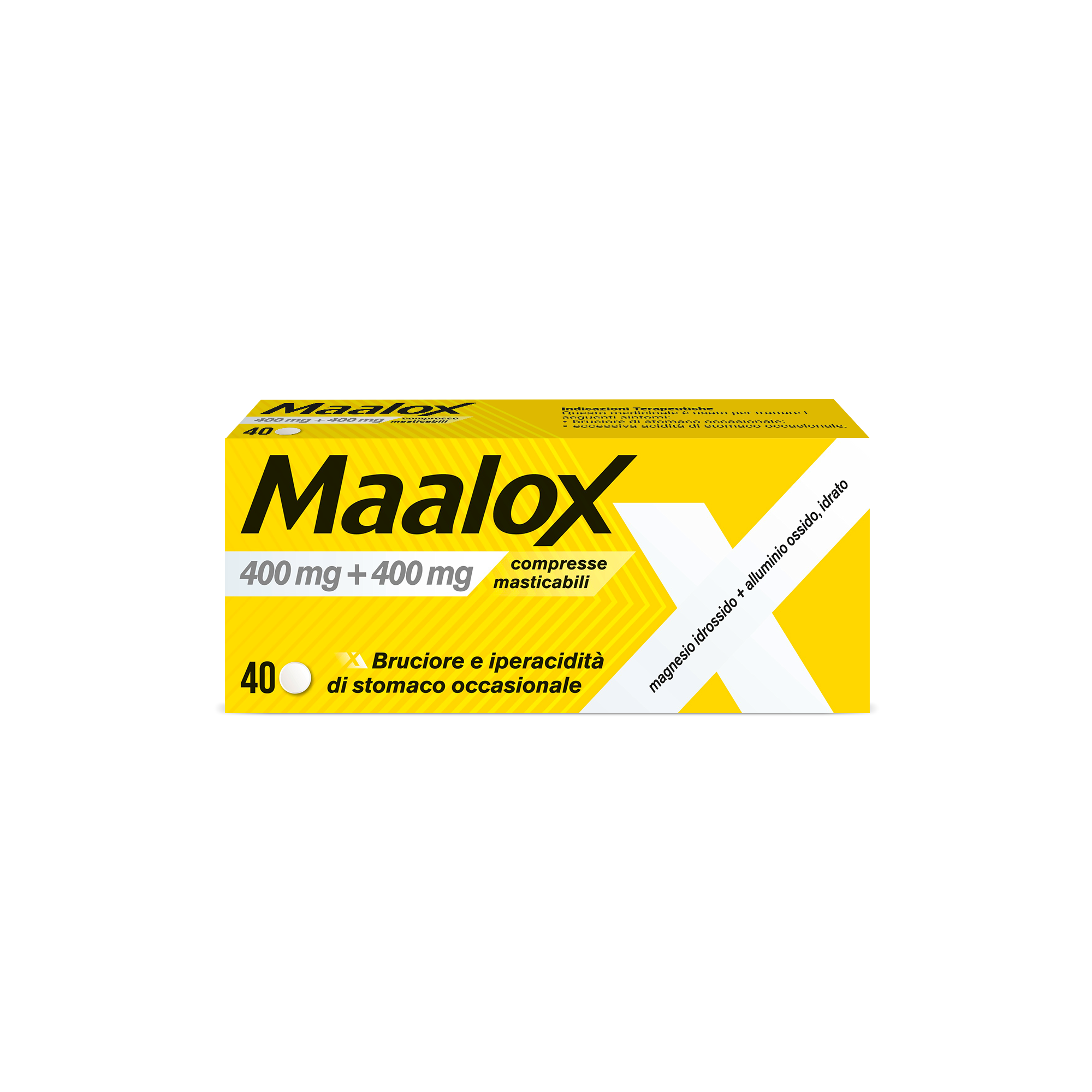 MAALOX*40CPR MAST 400MG+400MG - farmaidea24.com