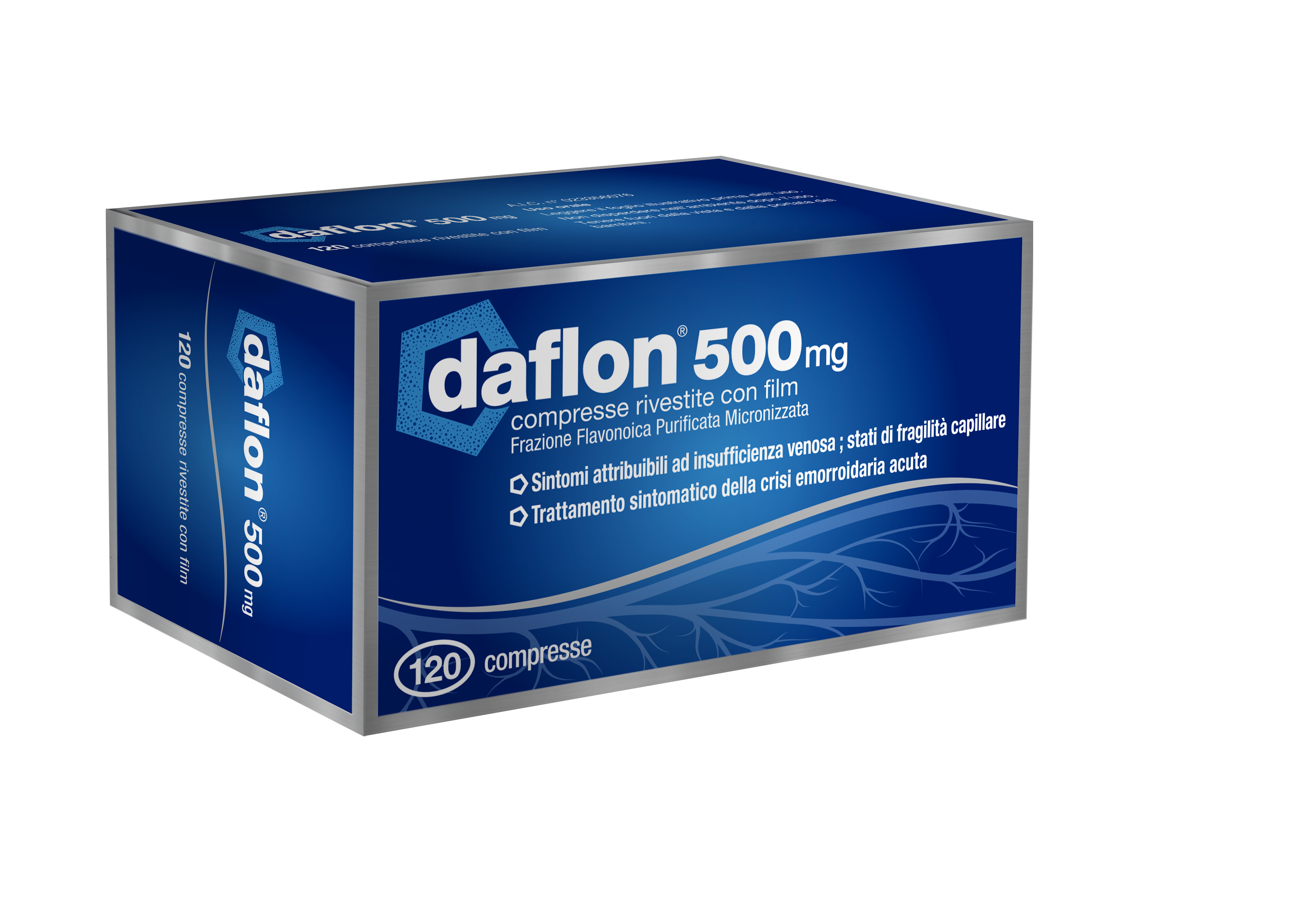 DAFLON*120CPR RIV 500MG - farmaidea24.com