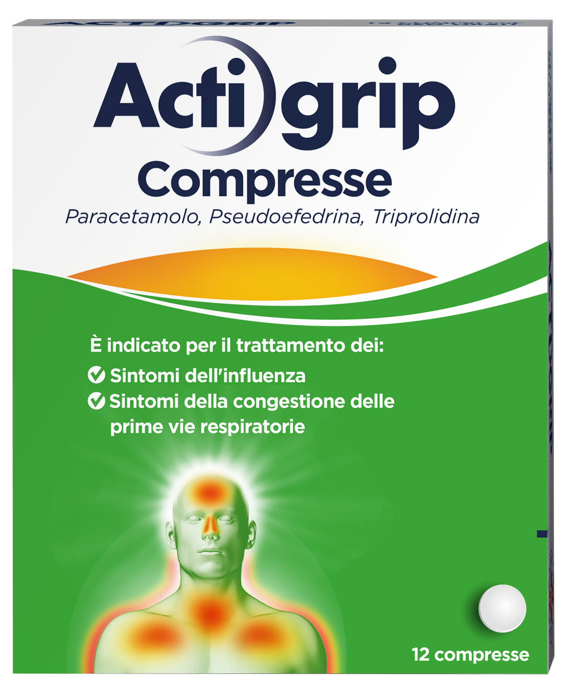 ACTIGRIP*12CPR 2,5+60+500MG - farmaidea24.com