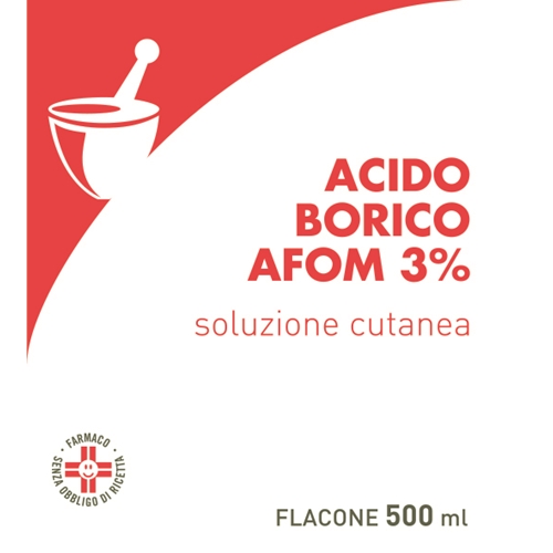 ACIDO BORICO AFOM*3% 500ML - farmaidea24.com