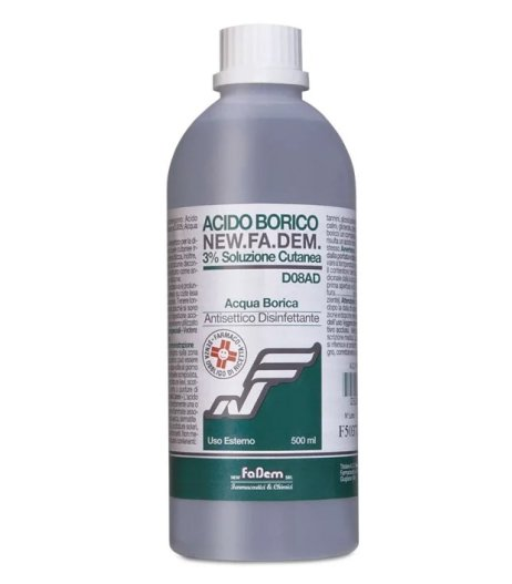 ACIDO BORICO NEW F*3% FL 500ML - farmaidea24.com