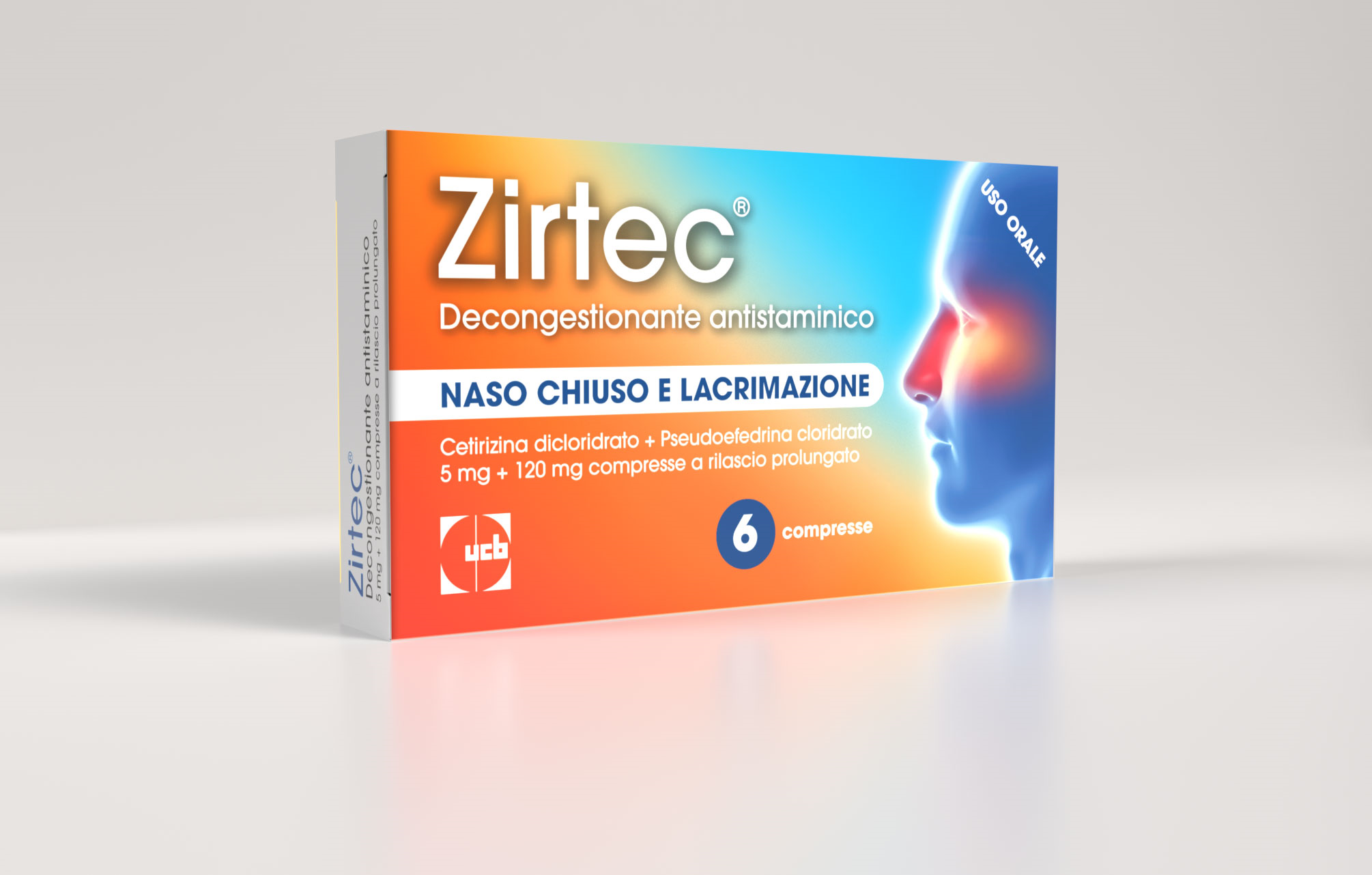 ZIRTEC DECONG ANT*6CPR 5+120MG - farmaidea24.com