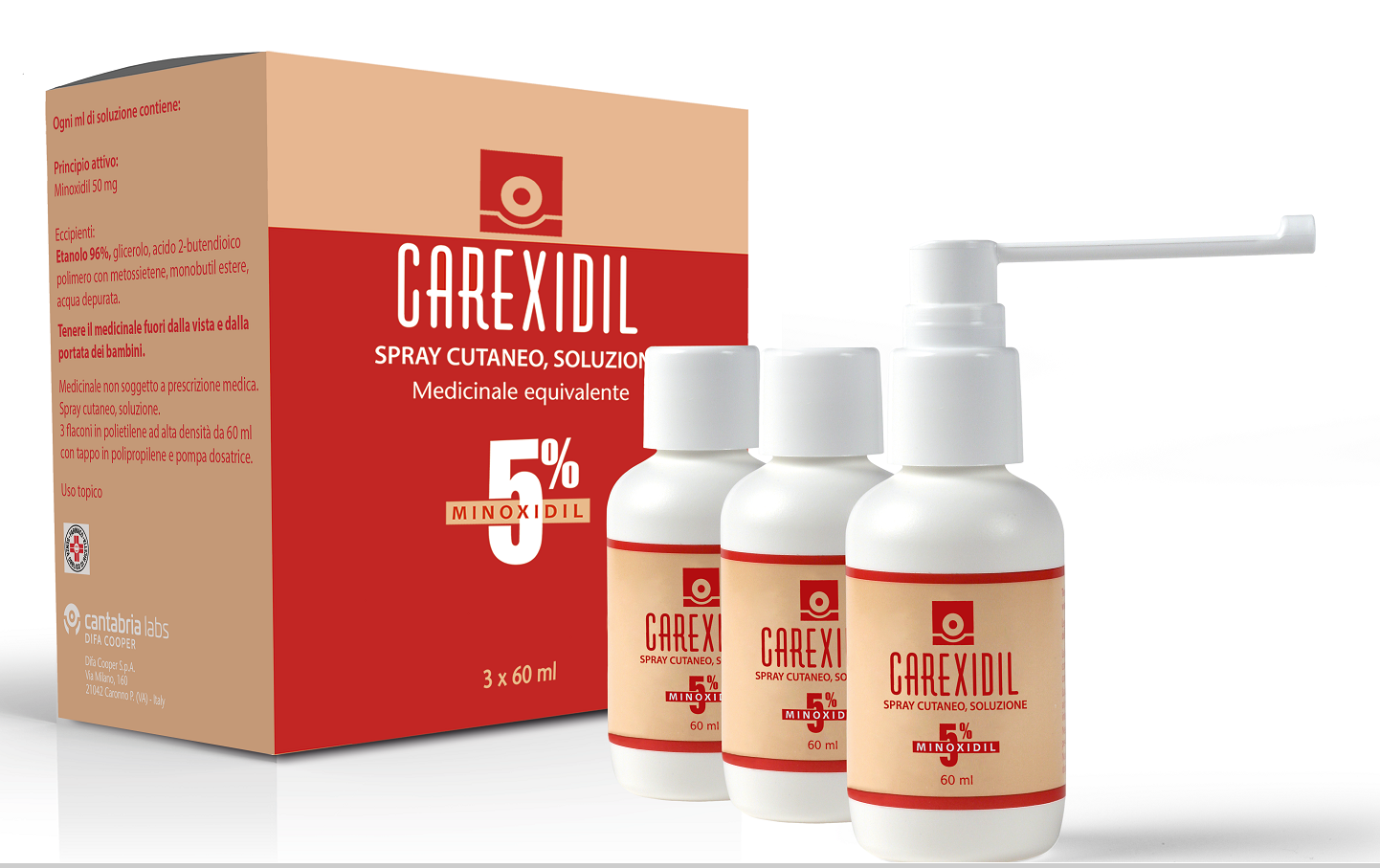 CAREXIDIL*3FL SOLUZ CUT 60ML5% - farmaidea24.com