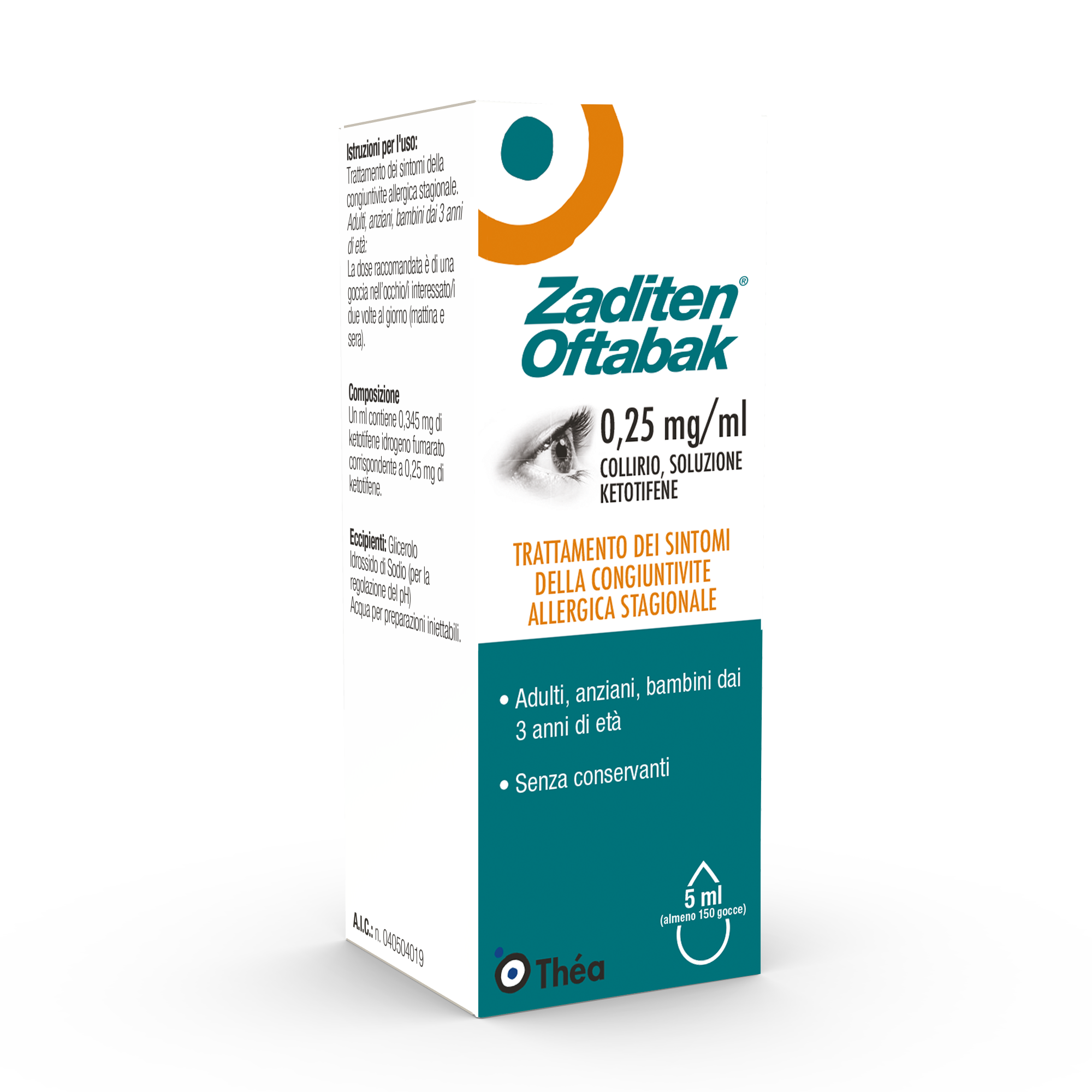 ZADITEN OFTABAK*COLLIRIO FL5ML - farmaidea24.com