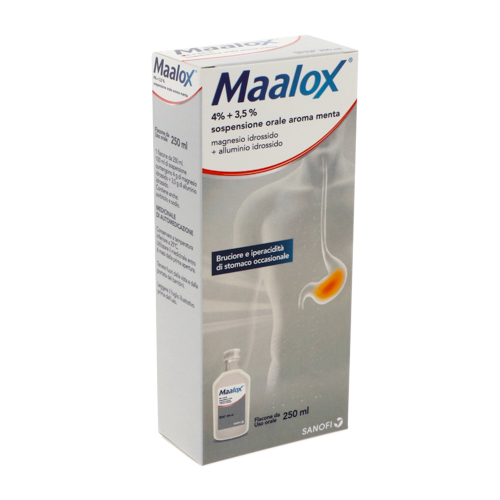 MAALOX*OS SOSP 250ML 4%+3,5% - farmaidea24.com