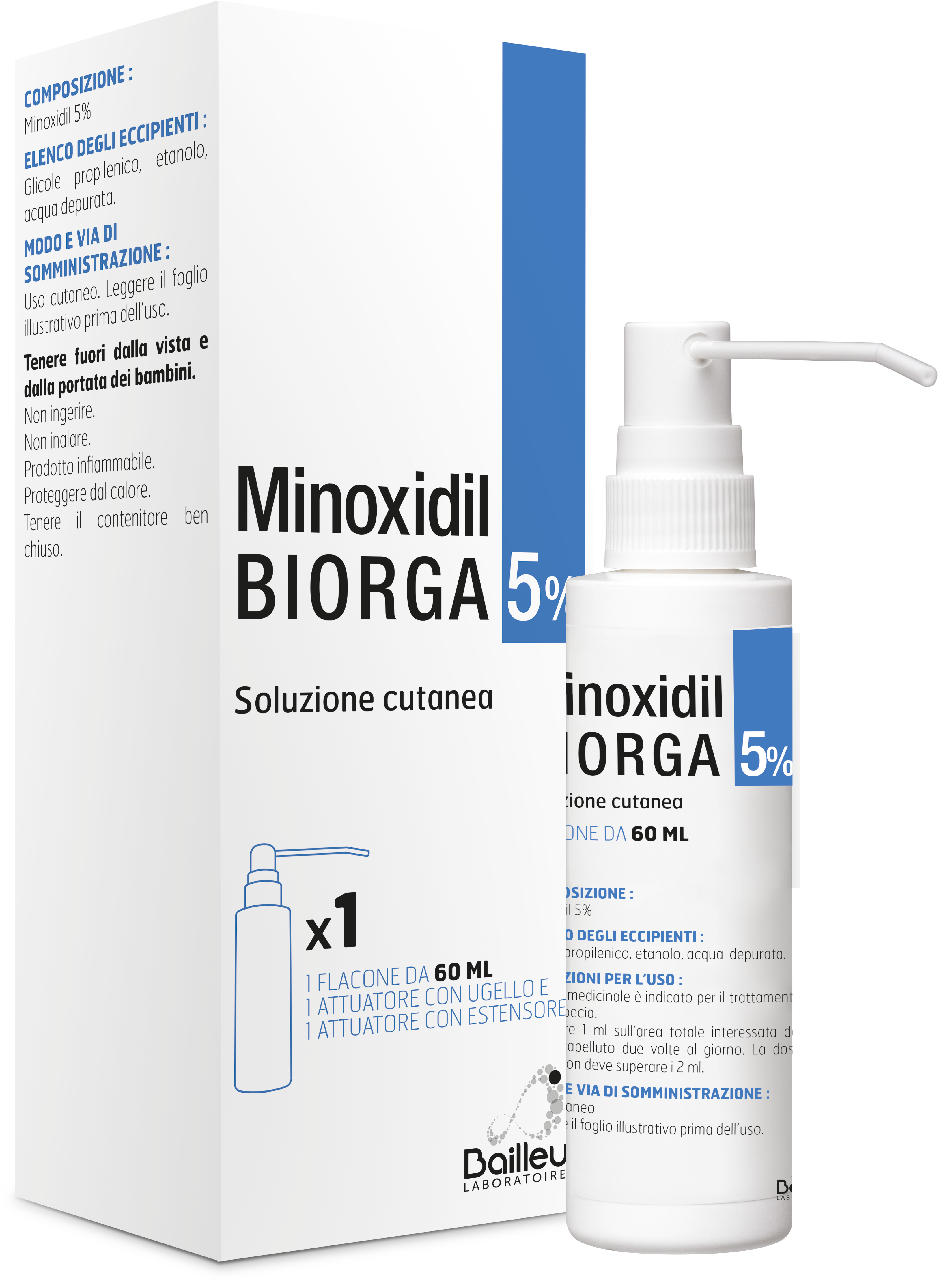 MINOXIDIL BIORGA*SOL CUT60ML5% - farmaidea24.com