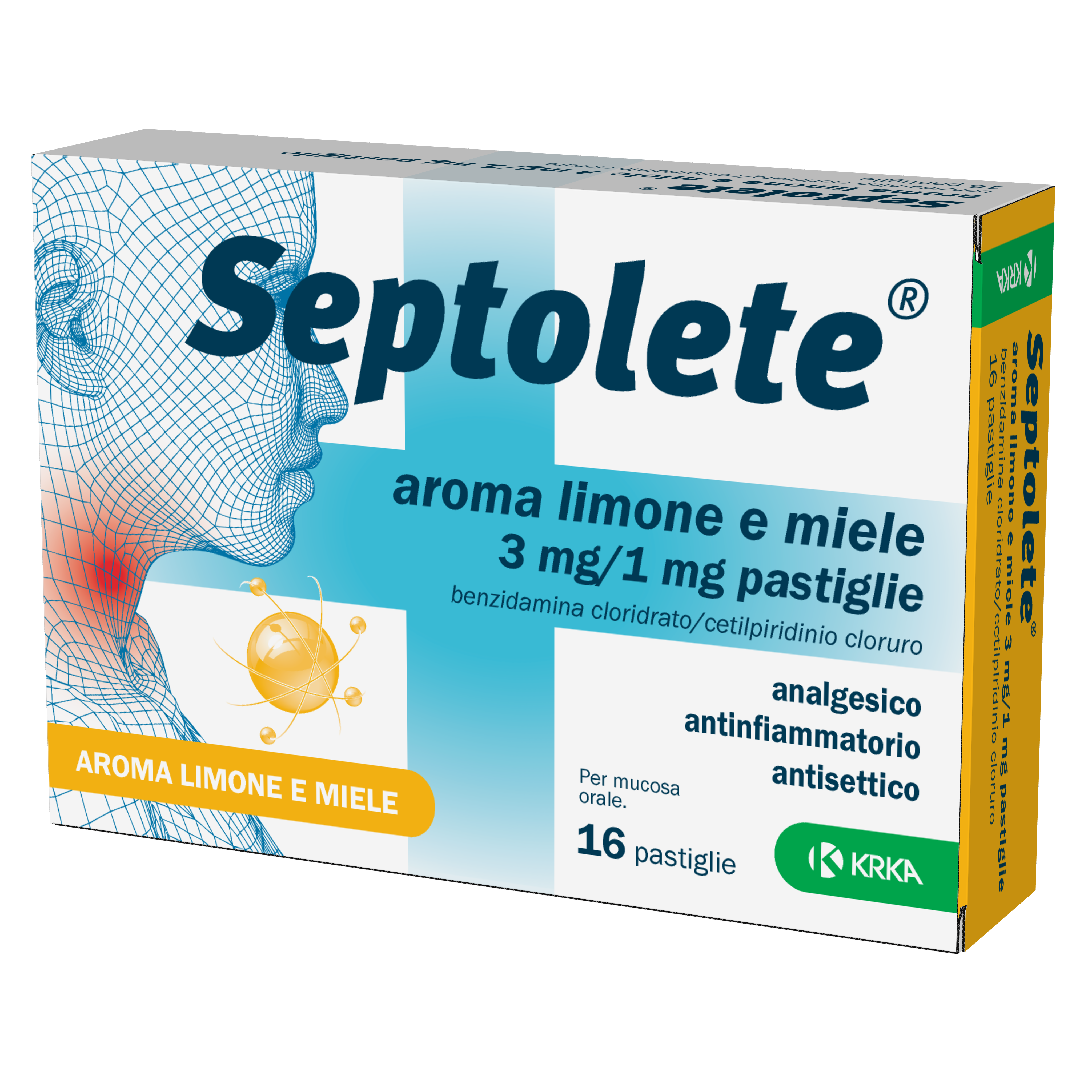 SEPTOLETE*16PAST 3+1MG LIM MIE - farmaidea24.com