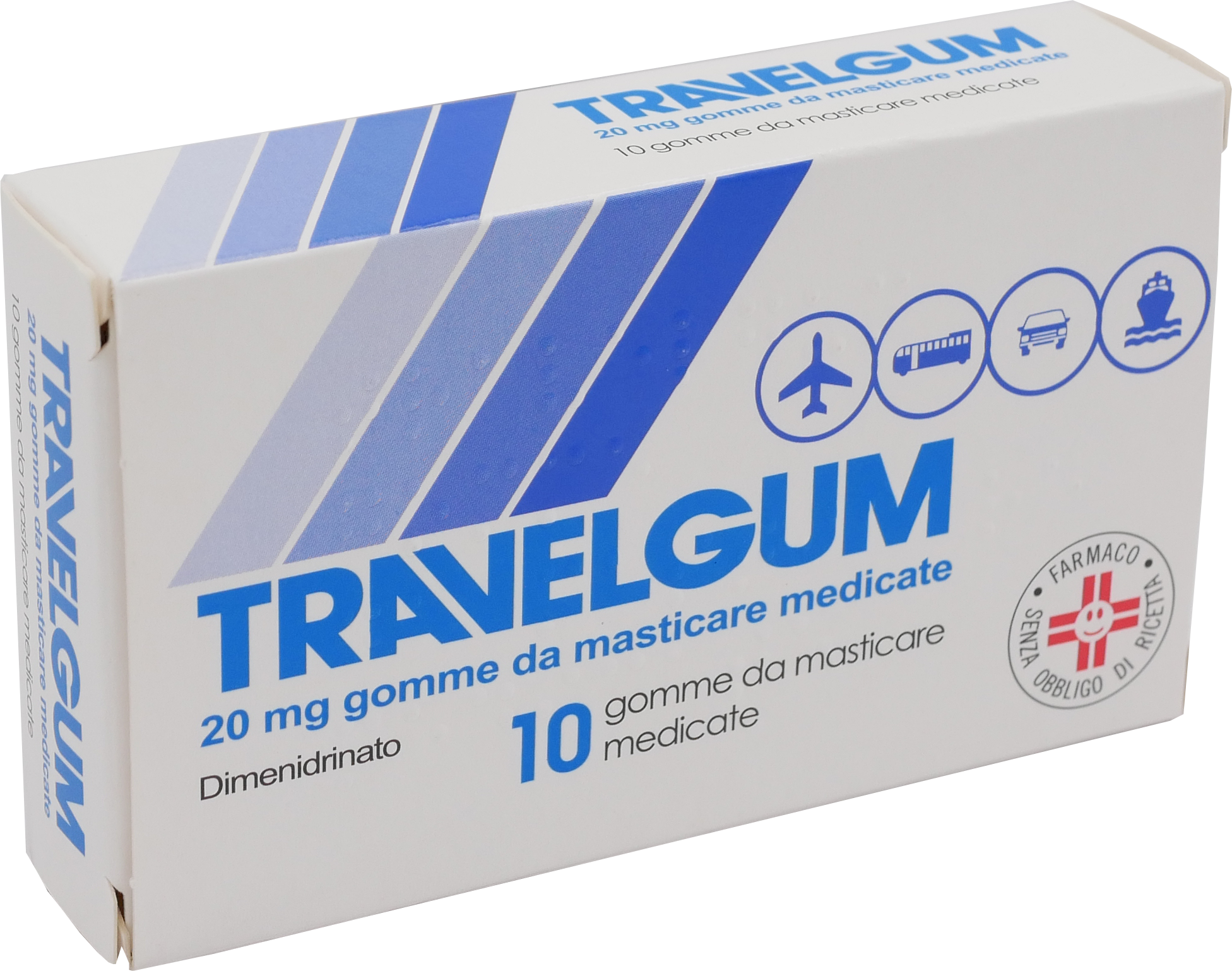TRAVELGUM*10GOMME MAST 20MG - farmaidea24.com