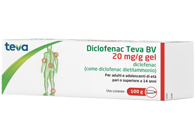 DICLOFENAC TEVA*GEL100G 20MG/G - farmaidea24.com