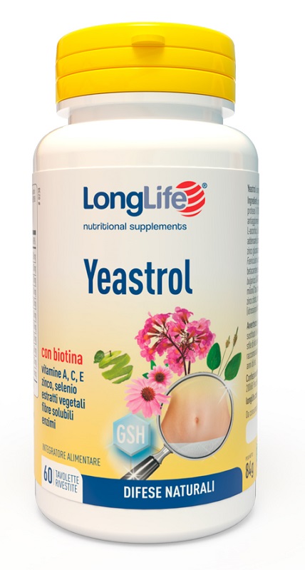 LONGLIFE YEASTROL 60 TAVOLETTE RIVESTITE - farmaidea24.com