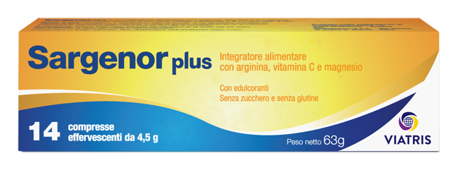 SARGENOR PLUS 14 COMPRESSE EFFERVESCENTI DA 4,5 G - farmaidea24.com