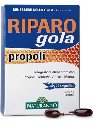 RIPARO GOLA PROPOLI 20 AMPOLLE BEVIBILI - farmaidea24.com