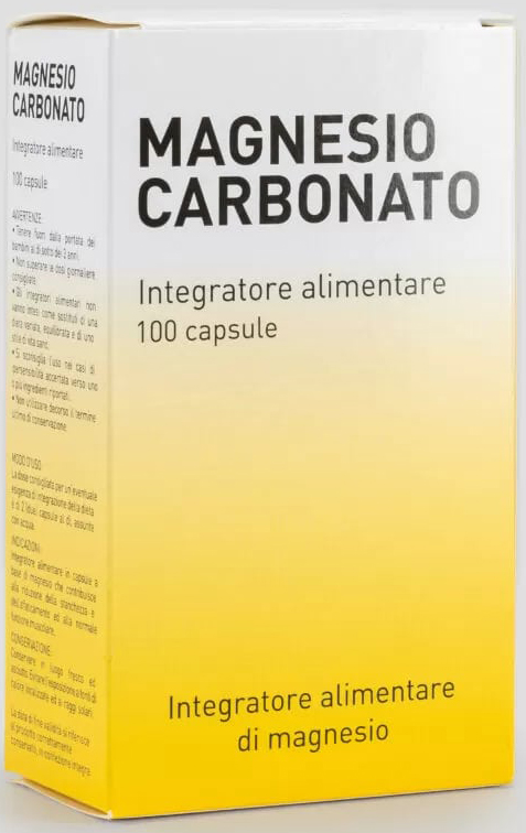 MAGNESIO CARBONATO 100 CAPSULE - farmaidea24.com