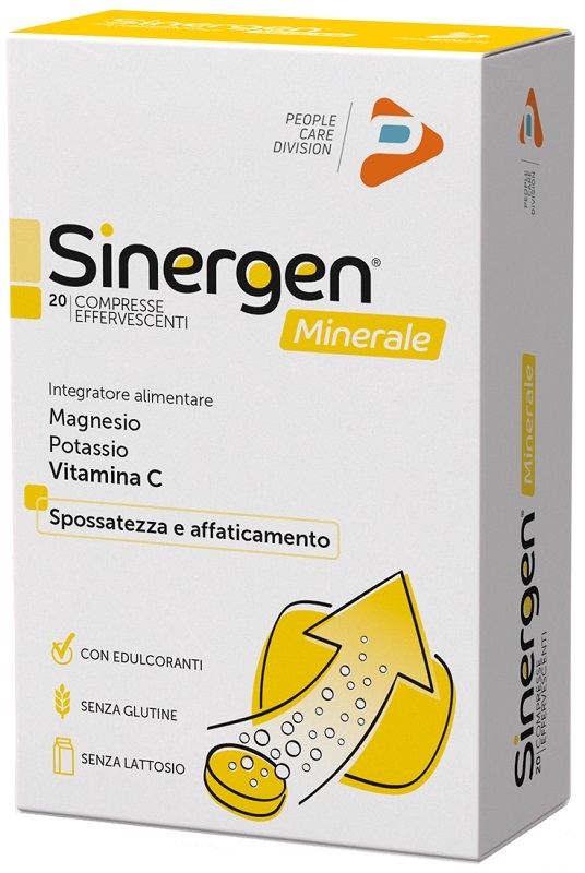 SINERGEN MINERALE LIMONE 20 COMPRESSE EFFERVESCENTI - farmaidea24.com