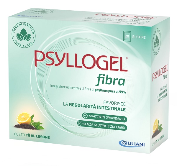 PSYLLOGEL FIBRA TE LIMONE 20 BUSTINE - farmaidea24.com