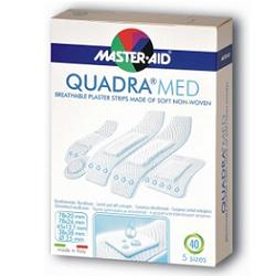 CEROTTO MASTER-AID QUADRA DERMOATTIVO FORMATI ASSORTITI 20 PEZZI - farmaidea24.com