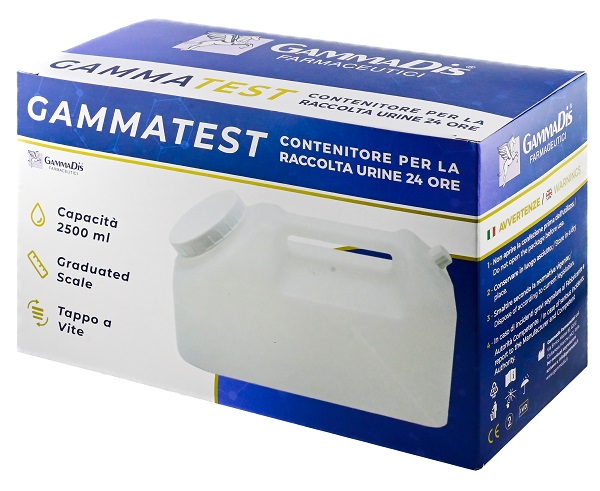 CONTENITORE STERILE PER LA RACCOLTA URINA GAMMASI 24H 2500 ML GAMMADIS - farmaidea24.com