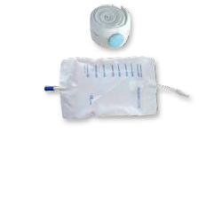 SACCA RACCOGLI URINA DA GAMBA PER INCONTINENZA IN PVC 750 ML TUBO RACCORDO DIRITTO 30 CM+RUBINETTO SCARICO+VALVOLA ANTIREFLUSSO+2 FASCE A BOTTONI 10 PEZZI - farmaidea24.com
