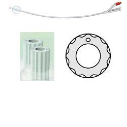 CATETERE VESCICALE IN SILICONE PROFILCATH PLUS SCANALATO 2 VIE CH14 LUNGHEZZA 31 CM PUNTA CILINDRICA 2 FORI CONTRAPPOSTI PALLONCINO 5 ML 1 PEZZO - farmaidea24.com