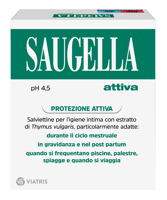 SAUGELLA ATTIVA SALVIETTINE DETERGENTI 10 BUSTINE - farmaidea24.com