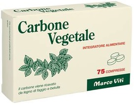 CARBONE VEGETALE 75 COMPRESSE - farmaidea24.com