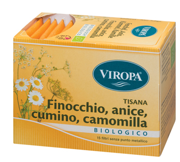 VIROPA FINOCCHIO/CUMINO/ANICE/CAMOMILLA BIO 15 BUSTINE - farmaidea24.com