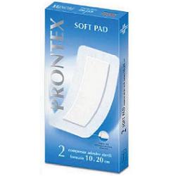 GARZA COMPRESSA PRONTEX SOFT PAD AUTOADESIVA 10X20CM 2 PEZZI - farmaidea24.com