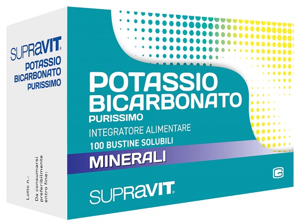 SUPRAVIT POTASSIO BICARBONATO PURISSIMO 100 BUSTINE - farmaidea24.com
