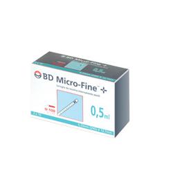 SIRINGA INSULINA BECTON DICKINSON 0,5 ML 100 UI AGO GAUGE 29 30 PEZZI - farmaidea24.com