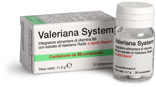 VALERIANA SYSTEM 30 COMPRESSE - farmaidea24.com