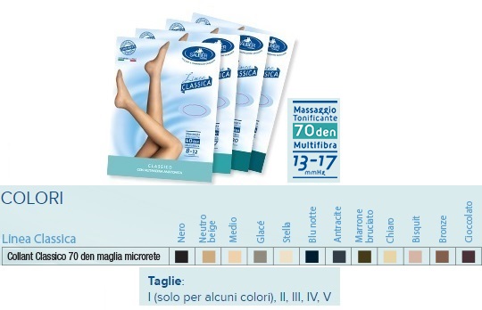 SAUBER COLLANT 70 DENARI MAGLIA MICRORETE NEUTRO BEIGE 4 LINEA CLASSICA - farmaidea24.com