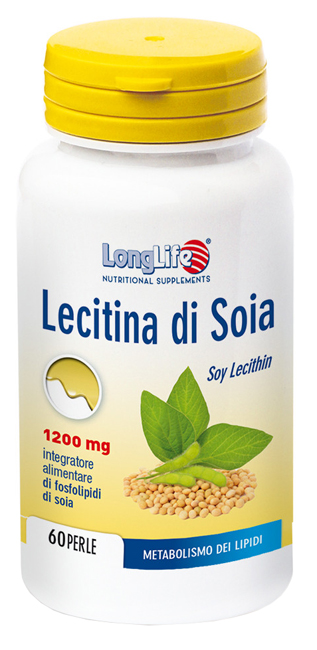 LONGLIFE LECITINA SOIA 60 PERLE DI GELATINA DA 1,7 G - farmaidea24.com