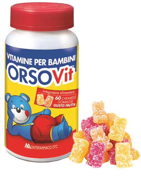 ORSOVIT CARAMELLE GOMMOSE VITAMINA BB SENZA GLUTINE 60 PEZZI - farmaidea24.com