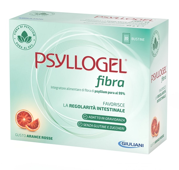 PSYLLOGEL FIBRA ARANCE ROSSE 20 BUSTINE - farmaidea24.com