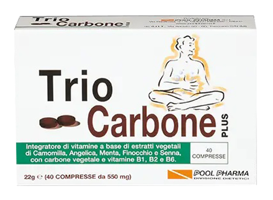 TRIOCARBONE PLUS 40 COMPRESSE - farmaidea24.com