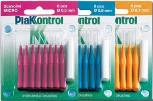 PLAKKONTROL SCOVOLINO CON MANICO MIDI 0,7 8 PEZZI - farmaidea24.com