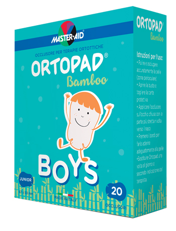 CEROTTO OCULARE PER ORTOTTICA ORTOPAD BOYS 5X6,7 CM 20 PEZZI - farmaidea24.com